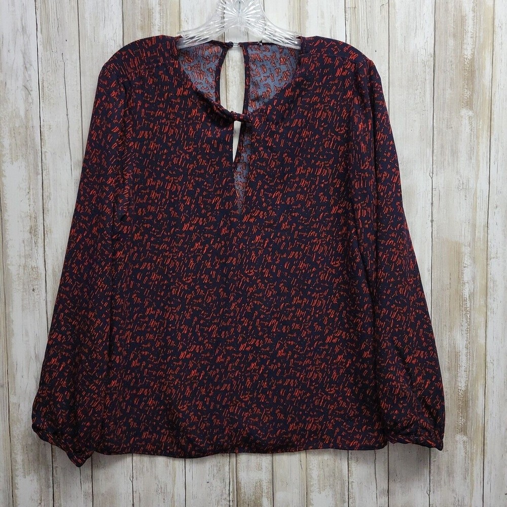 Halogen Womens Long Sleeves Pullover Blouse Sz S